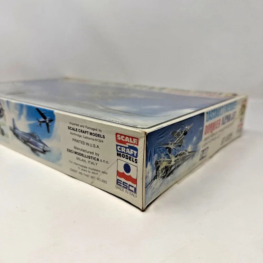 ESCI 4026 Alpha Jet A/E 1:48 Model Kit Vintage 1980s Sealed Italy